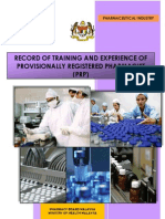 Malaysia PRP Pharmaceutical Industry Logbook