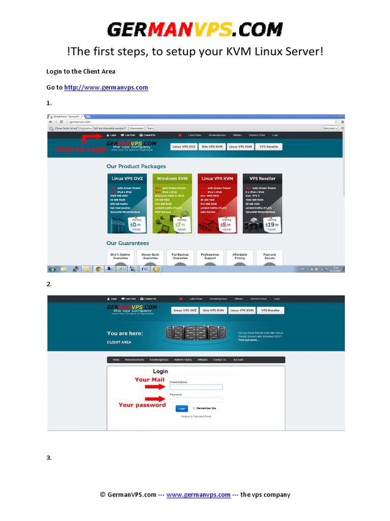 !the First Steps !the First Steps, To Setup Your KVM Linux Linux Server ...