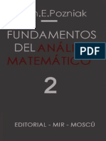 Ilín, V., Pozniak, E. - Fundamentos Del Análisis Matemático Tomo 2 PDF