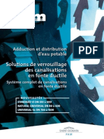 Solutions de Verrouillage Des Canalisations en Fonte Ductile