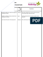 Risk Assessment 1 (Chadwell Heath)