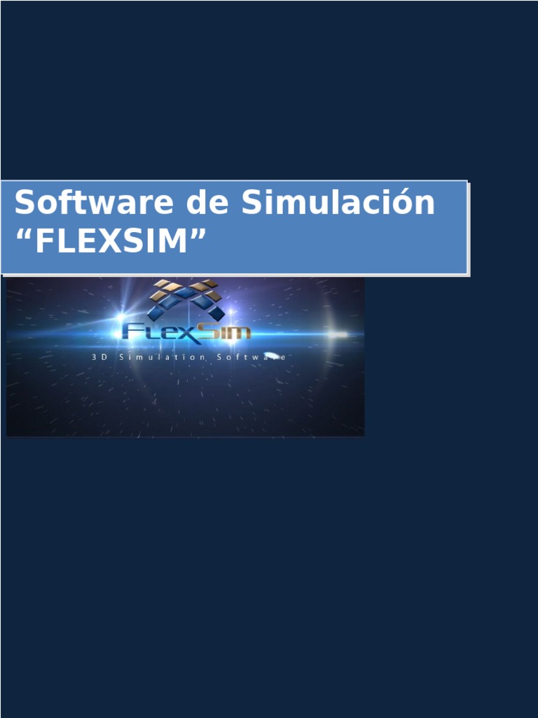 Introducción al Software Flexsim | PDF | Simulación | Ventana (informática)