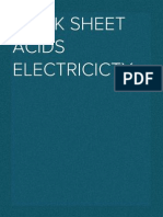 Work Sheet Acids Electricicty