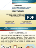 Transferencia gestión municipal