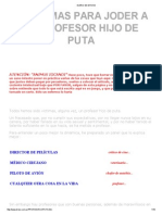 DIARIO DE DROSS 10 Formas para Joder A Un Profesor Hijo de Puta PDF