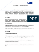 Procedimiento para El Manejo de Fibras de Vidrio