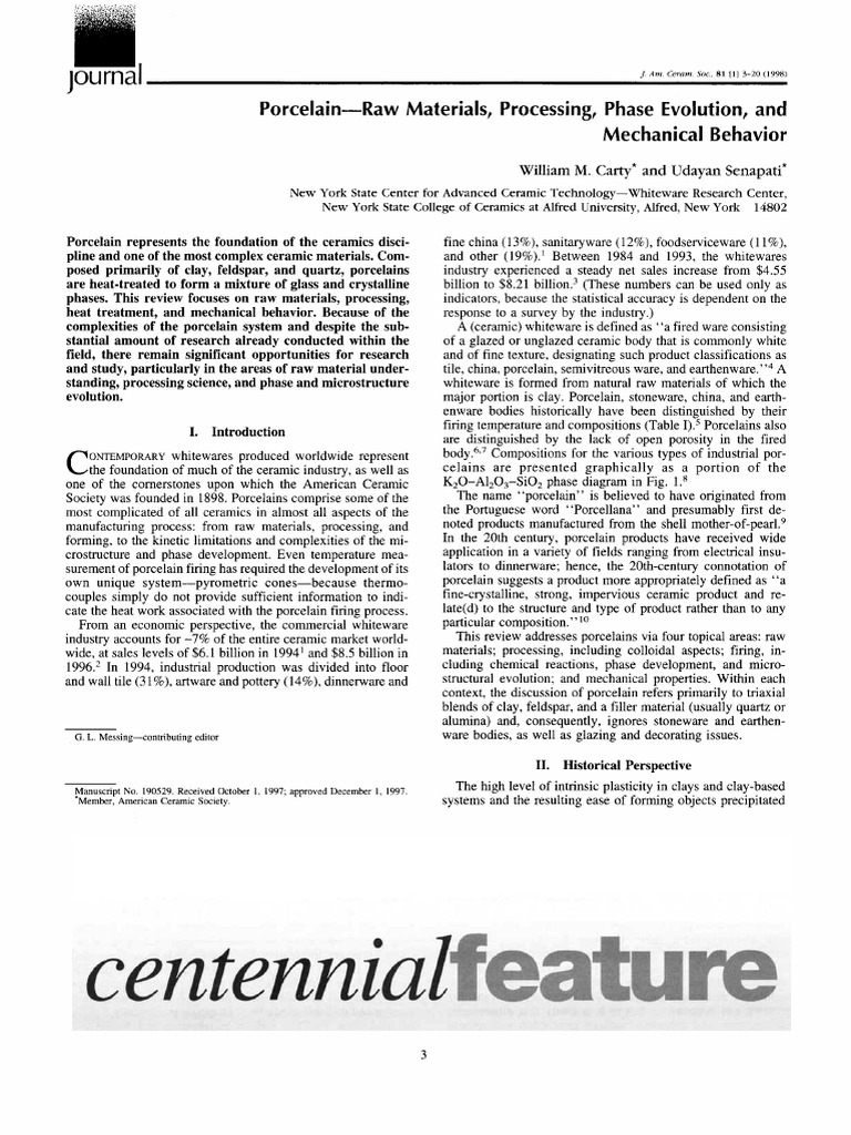 15-Porcelain-Raw Materials, Processing, Phase Evolution, and Mechanical ...