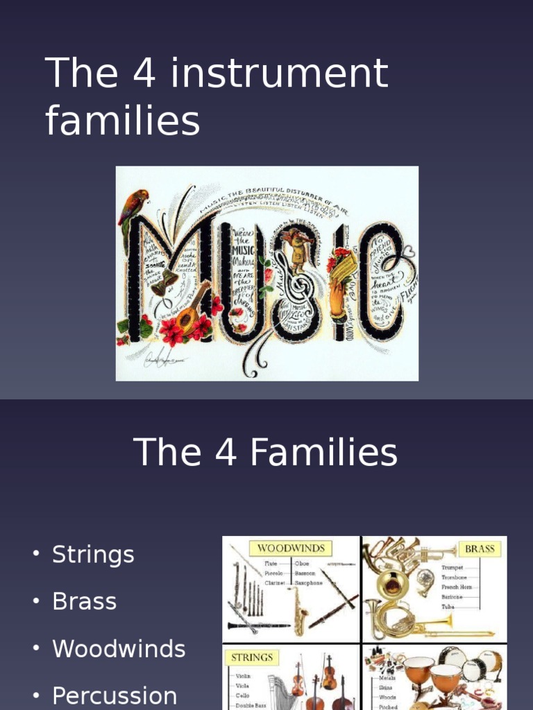 Overview of Instrument Families | PDF