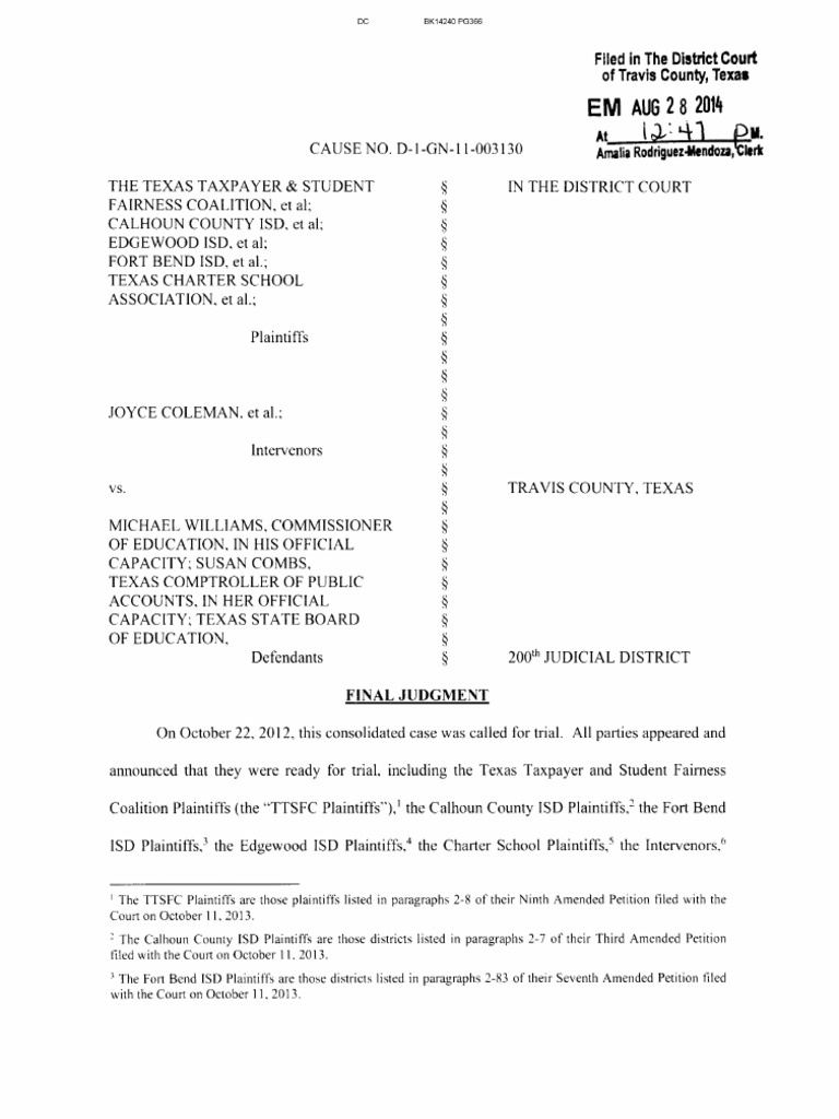 District Court Judge Dietz Final Judgment 8/28/14 | PDF