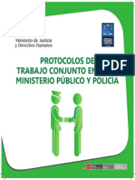 3 Protocolos de Trabajo Conjunto Entre El Ministerio Público y Policía PDF
