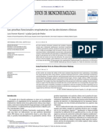 Las Pruebas Funcionales Respiratorias en Las Decisiones Clínicas