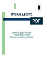 Materias Electivas Utn