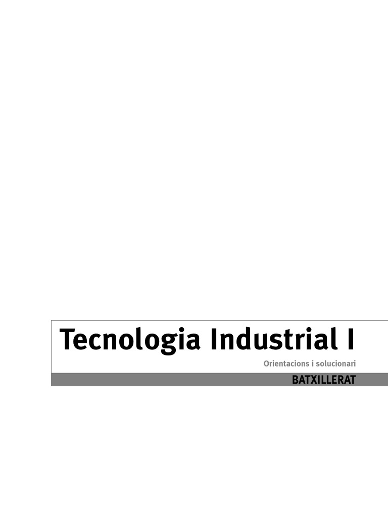 9541 Guía Tecno 1º Batx. | PDF