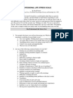 Life Stress Scale - Stresul Profesional