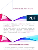 Constitución Política Del Perú de 1933