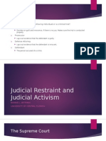 Day 6 - Judicial Retraint and Activism