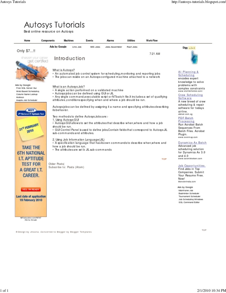 Autosys Jil