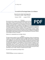 Responsabilidad Social de La Psicología Frente a La Violencia