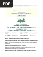 Social Work Learning Contract Template | PDF | Goal | Evaluation