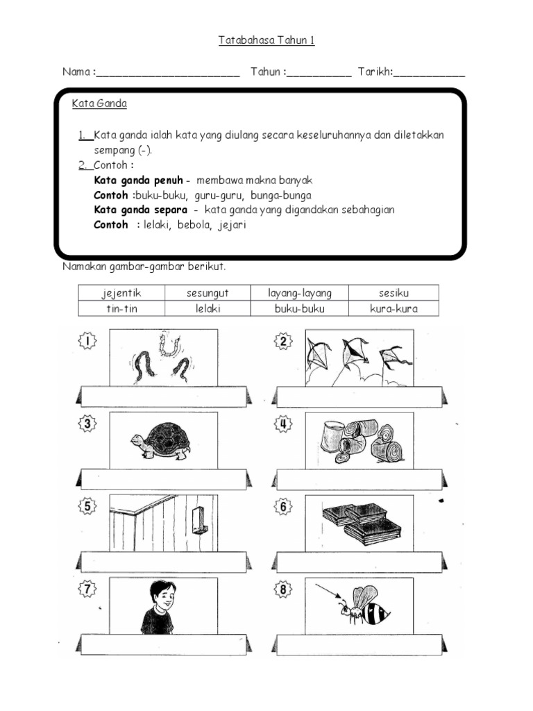 Tatabahasa Tahun 1 Pdf