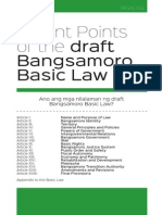 Ano Ang Mga Nilalaman NG Draft Bangsamoro Basic Law?
