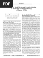 Download Abstracts for the 27th Annual Scientific Meeting of the Society for Immunotherapy of Cancer SITCpdf by higginscribd SN262120586 doc pdf