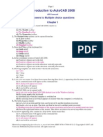 Answers To Multiple Choice Questions Autocad