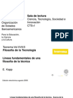 Kapp - Líneas Fundamentales de Una Filosofía de La Técnica