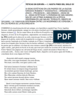 Historia de Las Ideas Estéticas en EspañaHISTORIA DE LAS IDEAS ESTÉTICAS EN ESPAÑA.