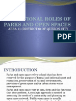 Functional Roles of Parks and Open Spaces
