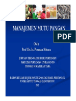 Manajemen Mutu Pangan PDF