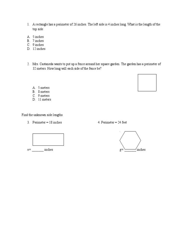 Go Math Formative Assessment 11 5 | PDF | Home & Garden