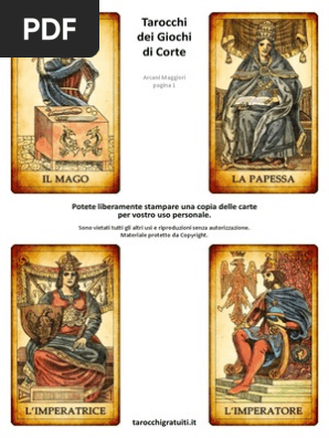 Tarocchi Dei Giochi Di Corte Arcani Maggiori Pdf