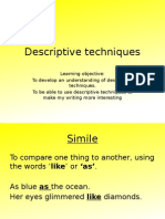 Descriptive Techniques