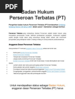 Download Badan Hukum Perseroan Terbatas by abdkohar SN262137132 doc pdf