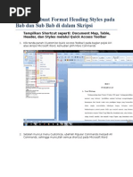 Membuat Bab dan Sub Bab Otomatis di Word | PDF | Komputer