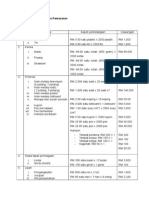 7.0 Cadangan Belanjawan Pemasaran