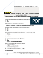 Corrigé CO C1 Doc Court La PAC Coûte Trop Cher. Est-ce Vrai Si on Compare Avec Les États-Unis