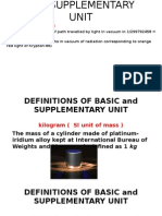 Definitions of Basic and Supplementary Unit