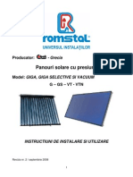 Panouri Solare Presiune-Instalare, Utilizare PDF