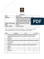 Answer All Questions. Kindly Note That Answers For 10 Marks Questions Should Be Approximately of 400 Words. Each Question Is Followed by Evaluation Scheme