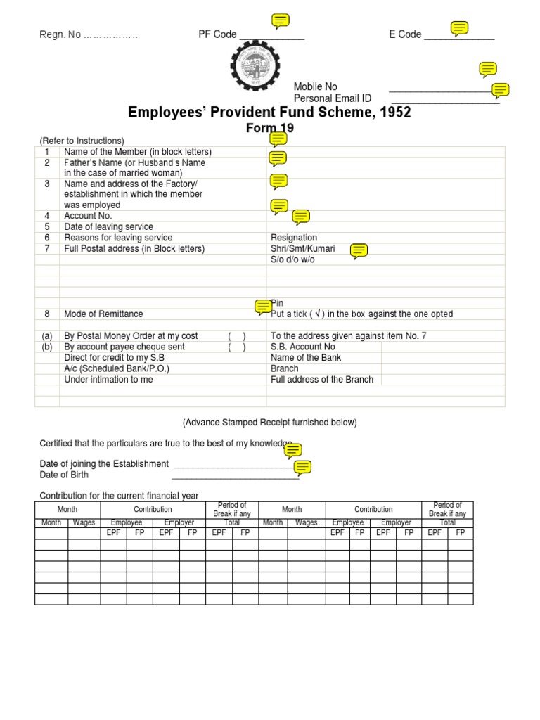EPF and EPS Claim Form Guide | PDF