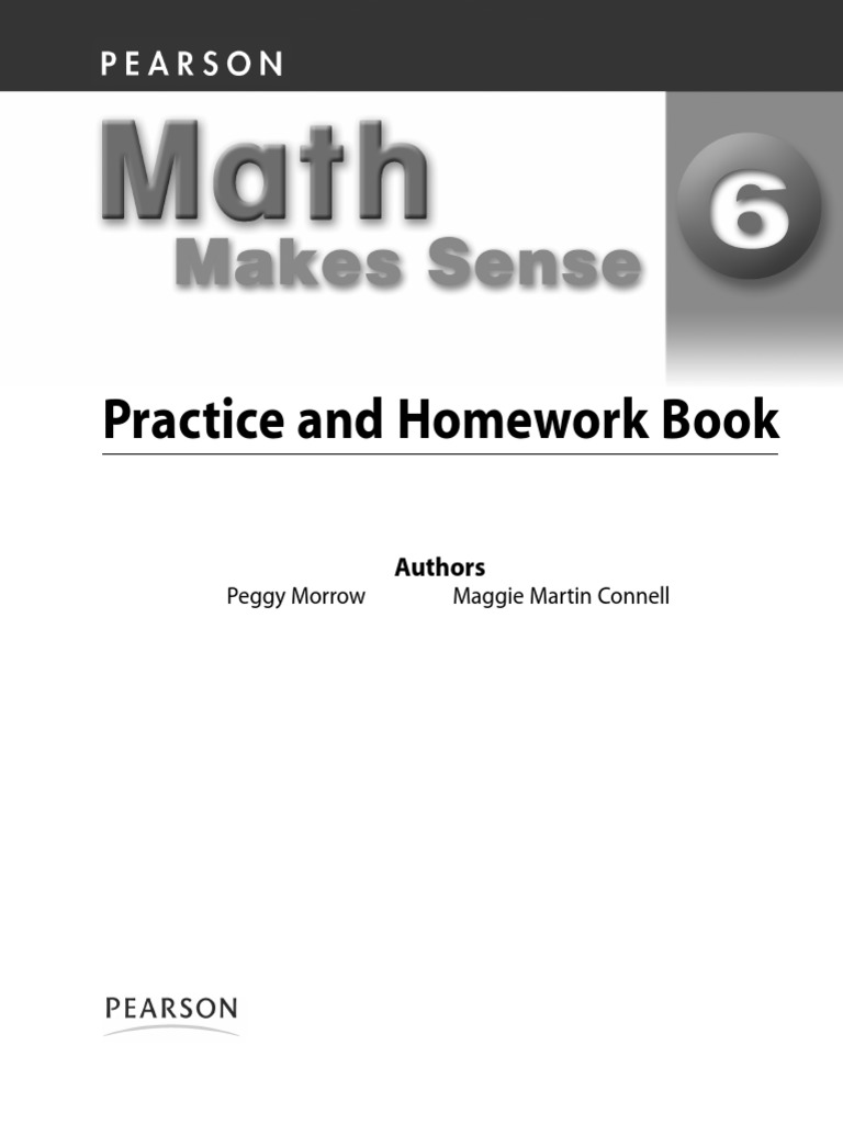 pearson math makes sense 6 practice and homework book pdf