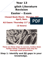 year 13 revision easter - exam