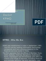 KPMG Company Overview Docket Template