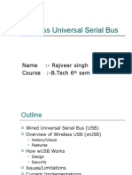 Wireless Universal Serial Bus: Name:-Rajveer Singh Course:-B.Tech 6 Sem