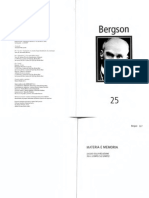 Henri Bergson Materia e Memoria