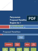 Penyusunan Proposal Penelitian