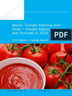 World: Tomato Ketchup and Paste - Market Report. Analysis and Forecast To 2020