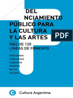 Guía Del Financiamiento Público Para La Cultura y Las Artes